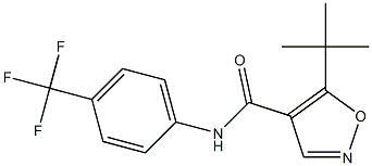 N-[4-(Trifluoromethyl)phenyl]-5-tert-butylisoxazole-4-carboxamide 结构式