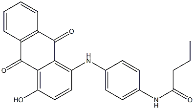 1-[4-(Butyrylamino)phenylamino]-4-hydroxyanthraquinone 结构式