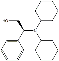 (2S)-2-Phenyl-2-(dicyclohexylamino)ethan-1-ol 结构式