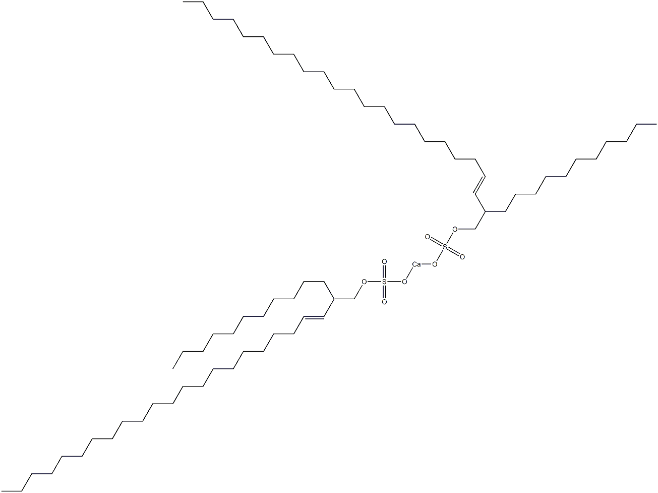 Bis(2-undecyl-3-tetracosenyloxysulfonyloxy)calcium 结构式