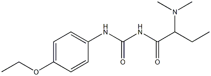 1-[2-(Dimethylamino)butyryl]-3-(p-ethoxyphenyl)urea 结构式