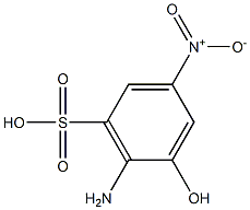 6-Amino-5-hydroxy-3-nitrobenzenesulfonic acid 结构式