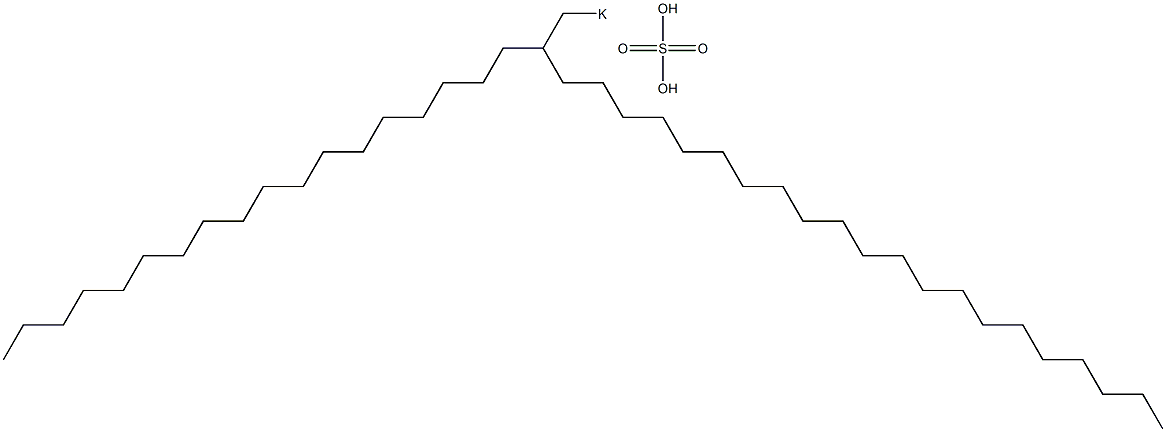 Sulfuric acid 2-octadecyltricosyl=potassium salt 结构式