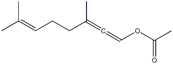 1-Acetoxy-3,7-dimethyl-1,2,6-octatriene 结构式