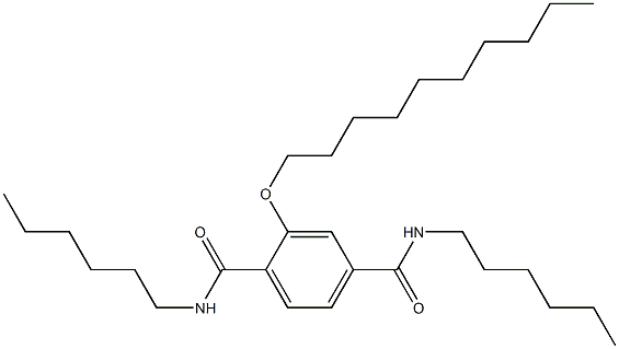 2-(Decyloxy)-N,N'-dihexylterephthalamide 结构式
