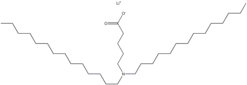 5-(Ditetradecylamino)valeric acid lithium salt 结构式