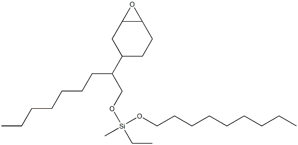 2-(3,4-Epoxycyclohexan-1-yl)ethylmethyldi(nonyloxy)silane 结构式