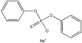 Diphenylmonothiophosphoric acid sodium salt 结构式