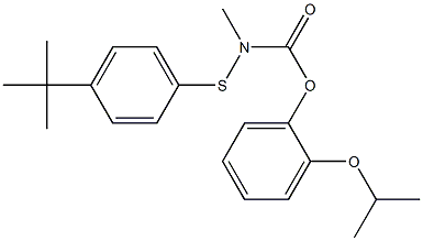 N-(p-tert-Butylphenyl)thiomethylcarbamic acid o-isopropoxyphenyl ester 结构式