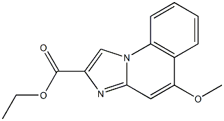 5-Methoxyimidazo[1,2-a]quinoline-2-carboxylic acid ethyl ester 结构式