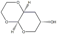 (4aR,7S,8aS)-Hexahydro-6H-pyrano[2,3-b]-1,4-dioxin-7-ol 结构式