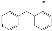 3-Methyl-4-(2-bromobenzyl)pyridine 结构式