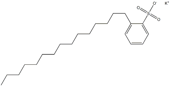 2-Pentadecylbenzenesulfonic acid potassium salt 结构式