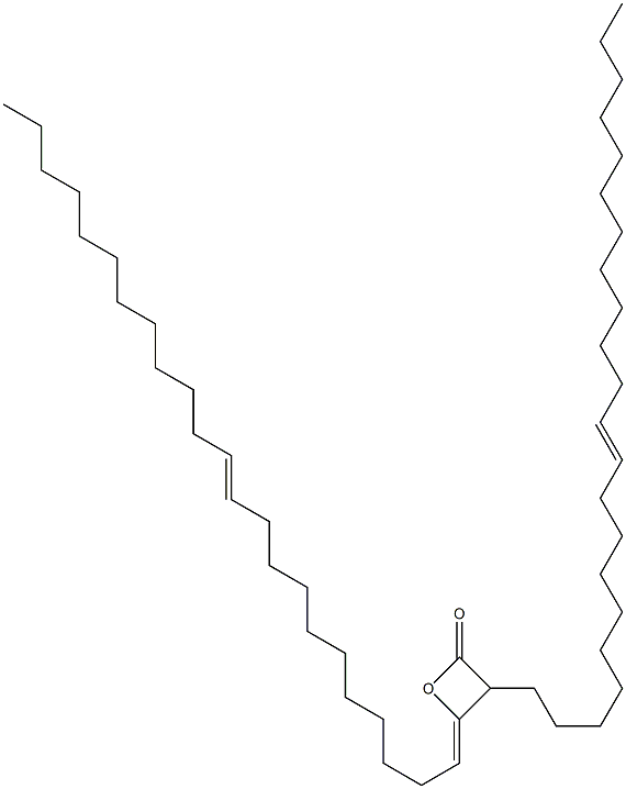 3-(10-Docosenyl)-4-(11-tricosen-1-ylidene)oxetan-2-one 结构式