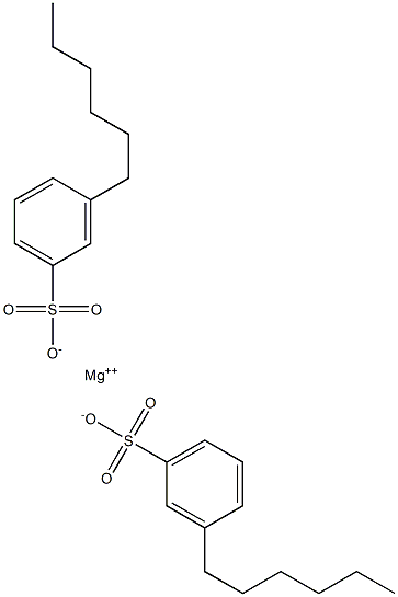 Bis(3-hexylbenzenesulfonic acid)magnesium salt 结构式