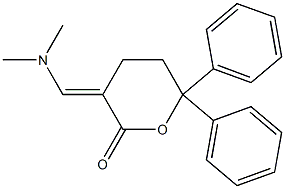 3-[Dimethylaminomethylene]-6,6-diphenyltetrahydro-2H-pyran-2-one 结构式