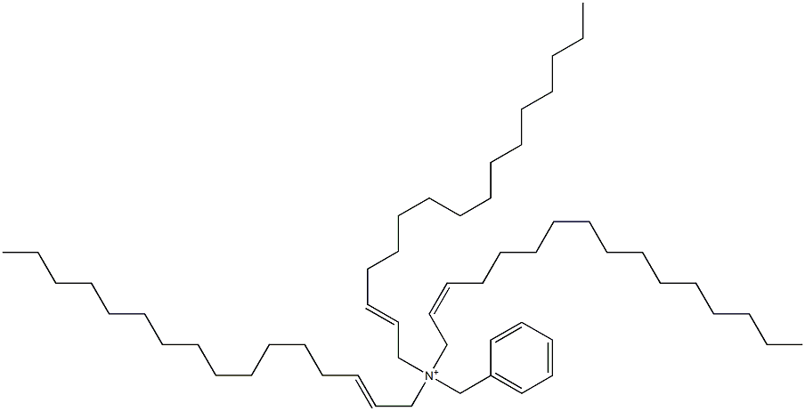 Tri(2-hexadecenyl)benzylaminium 结构式