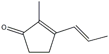 2-Methyl-3-(1-propenyl)-2-cyclopenten-1-one 结构式