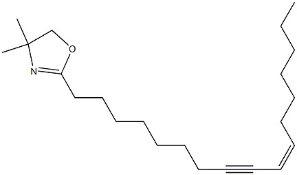 4,4-Dimethyl-2-[(Z)-10-heptadecen-8-ynyl]-2-oxazoline 结构式