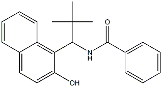 N-[2,2-Dimethyl-1-(2-hydroxy-1-naphtyl)propyl]benzamide 结构式