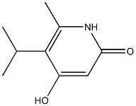 4-Hydroxy-5-isopropyl-6-methyl-1H-pyridin-2-one 结构式