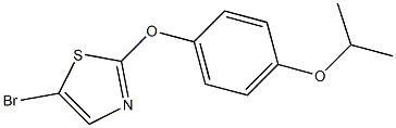 5-bromo-2-(4-isopropoxyphenoxy)thiazole 结构式