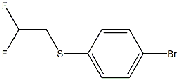 (4-BROMOPHENYL)(2,2-DIFLUOROETHYL)SULFANE 结构式