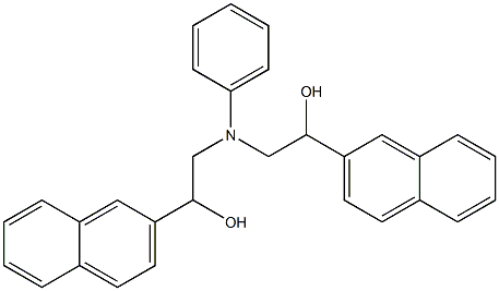 2-[(2-HYDROXY-2-NAPHTHALEN-2-YL-ETHYL)-PHENYL-AMINO]-1-NAPHTHALEN-2-YL-ETHANOL 结构式