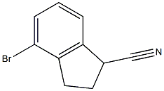 4-溴-2,3-二氢-1H-茚-1-甲腈 结构式