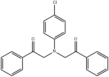 2-[(4-CHLORO-PHENYL)-(2-OXO-2-PHENYL-ETHYL)-AMINO]-1-PHENYL-ETHANONE 结构式
