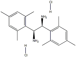 (S,S)-1,2-双(2,4,6-三甲基苯基)-1,2-乙二胺二盐酸盐,95%, 结构式