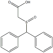 二苯甲亚硫酰基乙酸 结构式