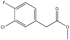 3-氯-4-氟苯乙酸甲酯 结构式
