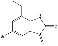5-bromo-7-ethyl-1H-indole-2,3-dione 结构式
