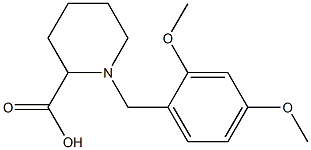 1-[(2,4-DIMETHOXYPHENYL)METHYL]-2-PIPERIDINECARBOXYLIC ACID 结构式