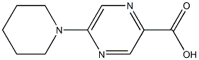 5-(1-哌啶基)-2-吡嗪甲酸 结构式