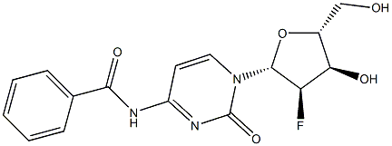N4-苯甲酰-2'-氟脱氧胞苷 结构式