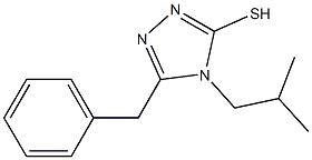 5-Benzyl-4-isobutyl-4H-[1,2,4]triazole-3-thiol 结构式