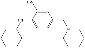 N1-cyclohexyl-4-((piperidin-1-yl)methyl)benzene-1,2-diamine 结构式