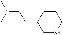 N,N-Dimethyl-2-(3-piperidinyl)-1-ethanamine 结构式