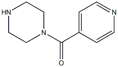 1-Piperazinyl(4-pyridinyl)methanone 结构式