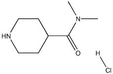 N,N-Dimethyl-4-piperidinecarboxamide hydrochloride 结构式