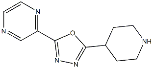 2-(piperidin-4-yl)-5-(pyrazin-2-yl)-1,3,4-oxadiazole 结构式