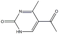 2(1H)-pyrimidinone, 5-acetyl-4-methyl- 结构式