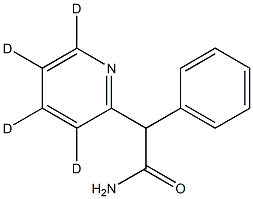 a-Phenyl-2-pyridineacetamide-d4 结构式