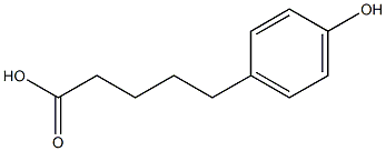 5-(4-Hydroxyphenyl)valeric acid 结构式