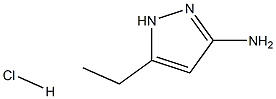 3-氨基-5-乙基-1H-吡唑盐酸盐 结构式