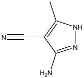 3-Amino-4-cyano-5-methylpyrazole 结构式