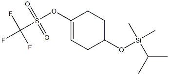 4-(isopropyldimethylsilyloxy)cyclohex-1-enyl trifluoromethanesulfonate 结构式