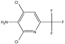 3-Amino-2,4-dichloro-6-(trifluoromethyl)pyridine 结构式